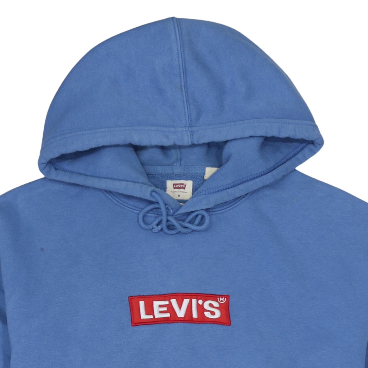 Mens UK Size M Levi's Blue Pullover Hoodie