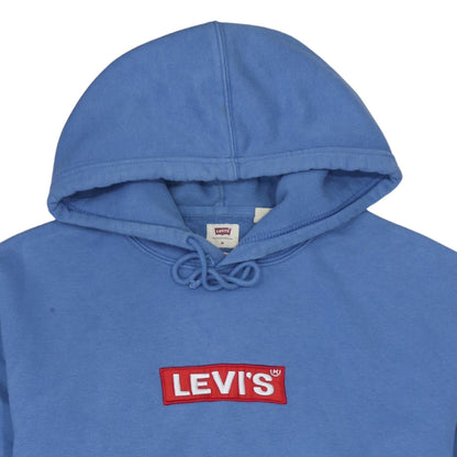 Mens UK Size M Levi's Blue Pullover Hoodie