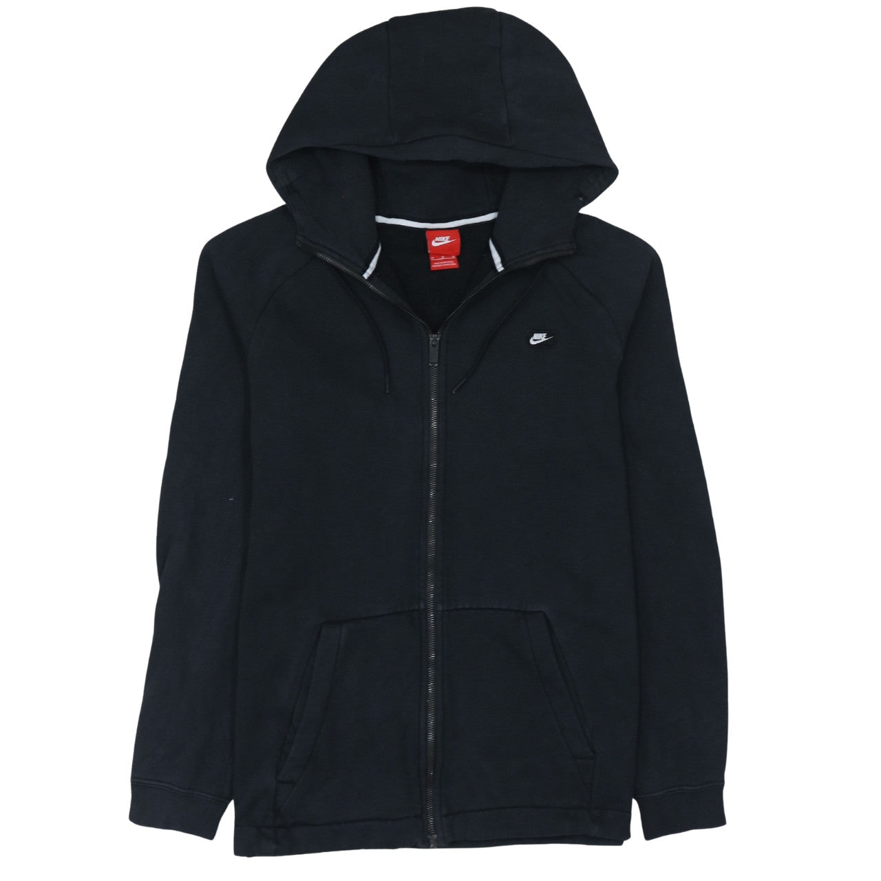 Mens UK Size M Nike Black Full Zip Hoodie