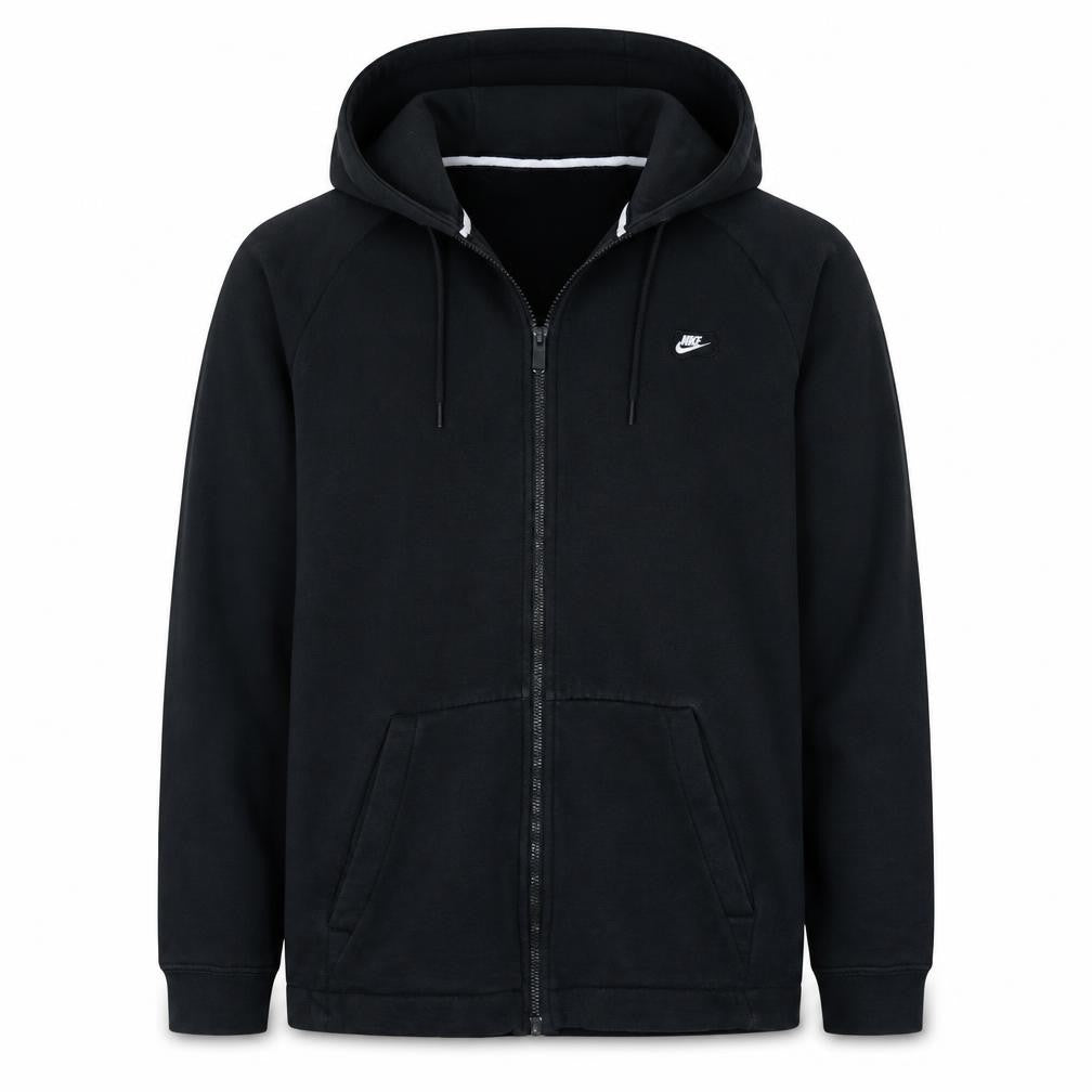 Mens UK Size M Nike Black Full Zip Hoodie