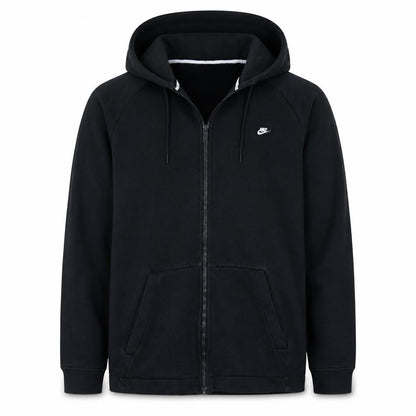 Mens UK Size M Nike Black Full Zip Hoodie