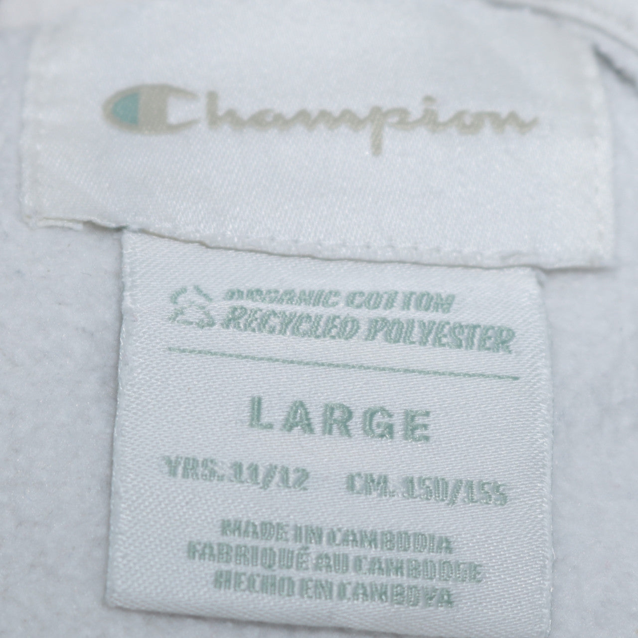 Boys UK Size 11-12 Years Champion White Pullover Hoodie