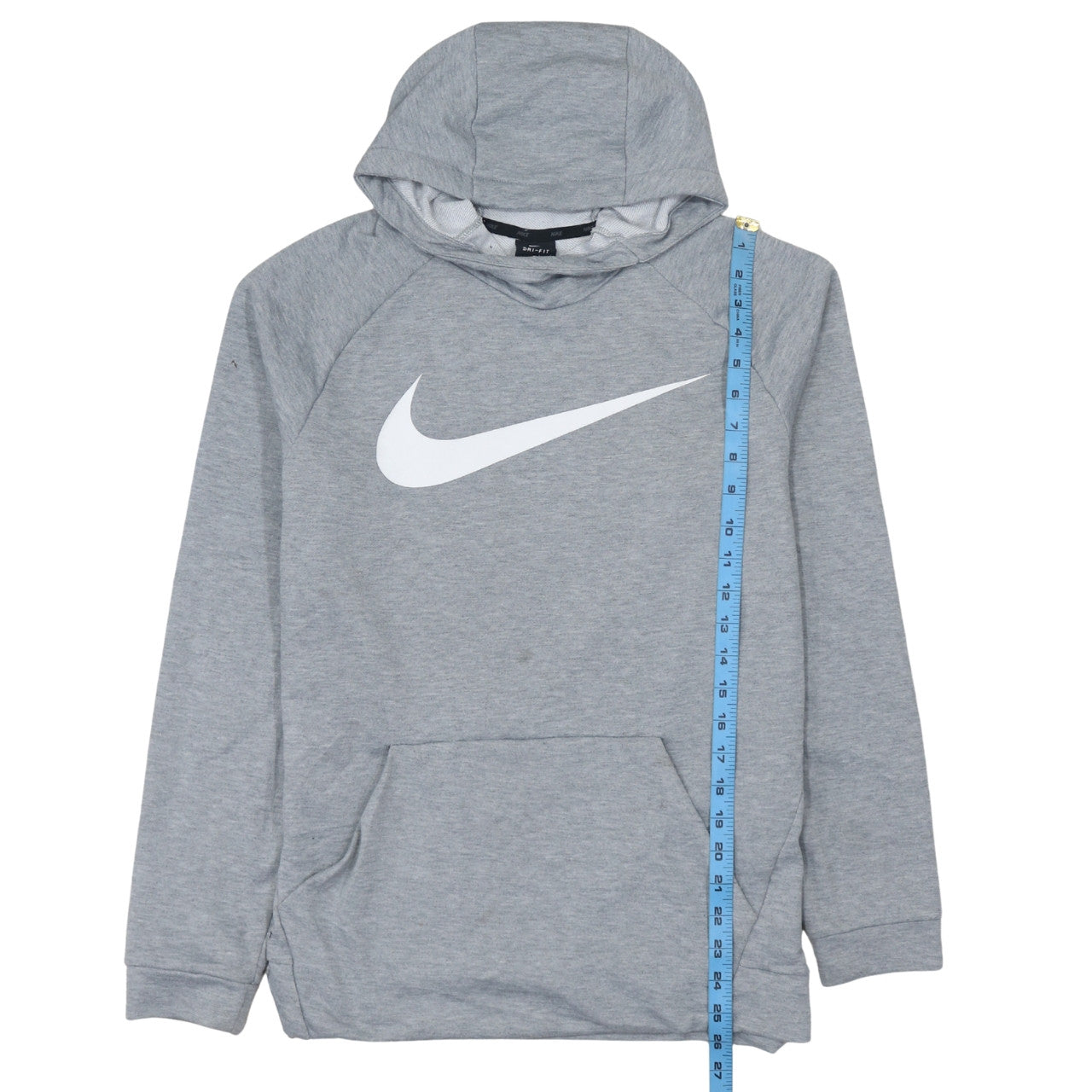 Mens UK Size M Nike Grey Pullover Hoodie