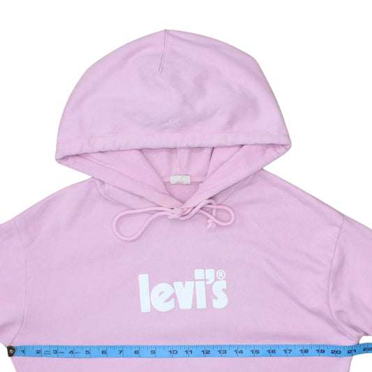 Womens UK Size S Levi's Pink Pullover Hoodie