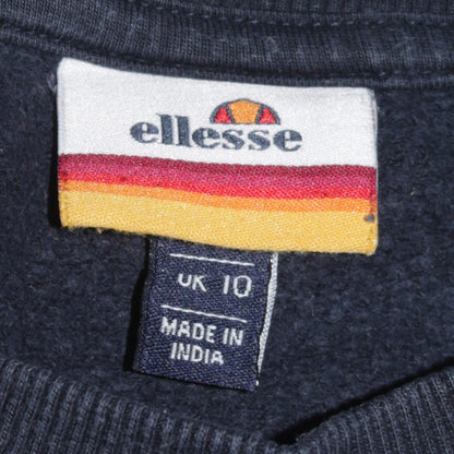 Womens UK Size 10 ellesse Blue Pullover Sweatshirt
