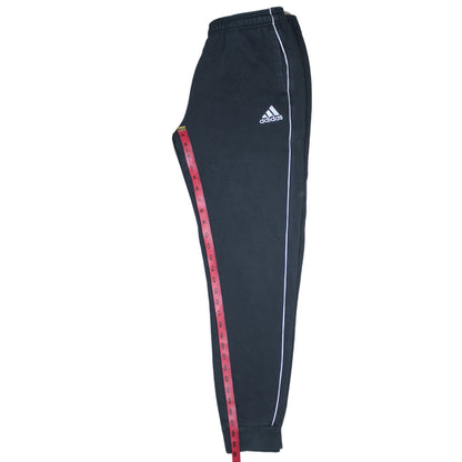 Adidas Boys Black Jogger Sweatpants 15-16 Years Elastic Waist Fleece