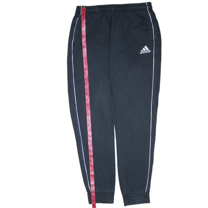 Adidas Boys Black Jogger Sweatpants 15-16 Years Elastic Waist Fleece