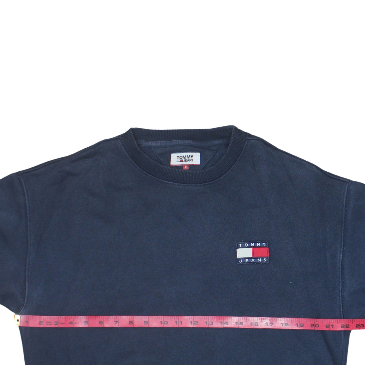 Mens UK Size S Tommy Jeans Blue Pullover Sweatshirt