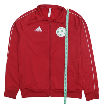 Adidas Boys Red Full Zip Football Sweatshirt 13-14 Years