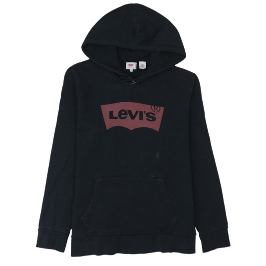 Mens UK Size M Levi's Black Pullover Hoodie