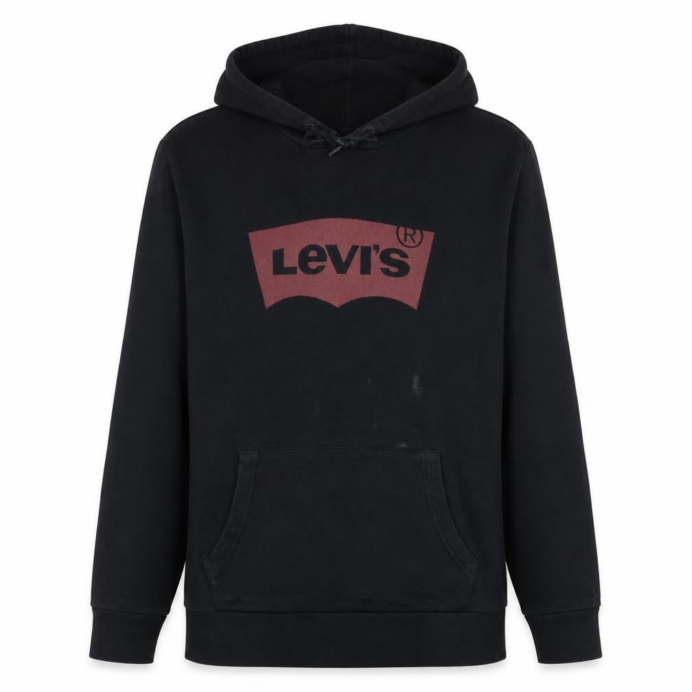Mens UK Size M Levi's Black Pullover Hoodie