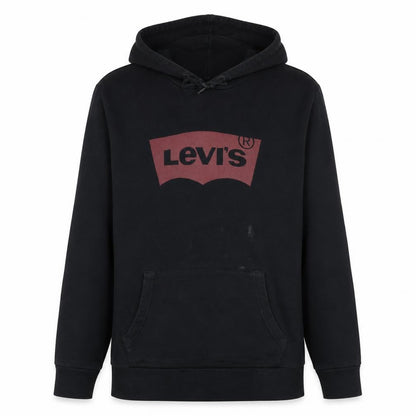 Mens UK Size M Levi's Black Pullover Hoodie