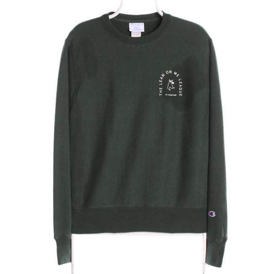 Womens UK Size S Champion Green Pullover Sweatshirt