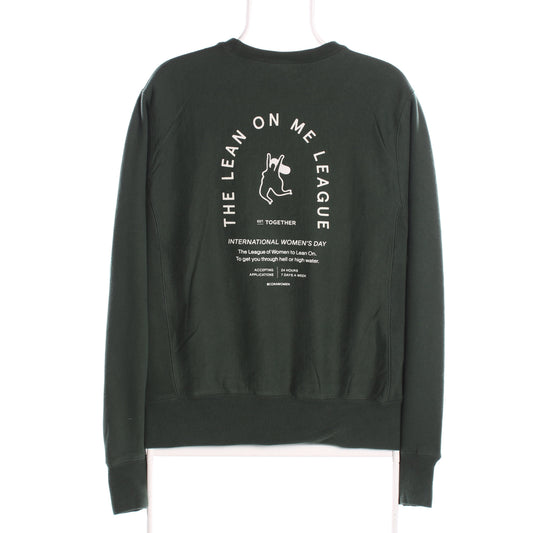 Womens UK Size S Champion Green Pullover Sweatshirt
