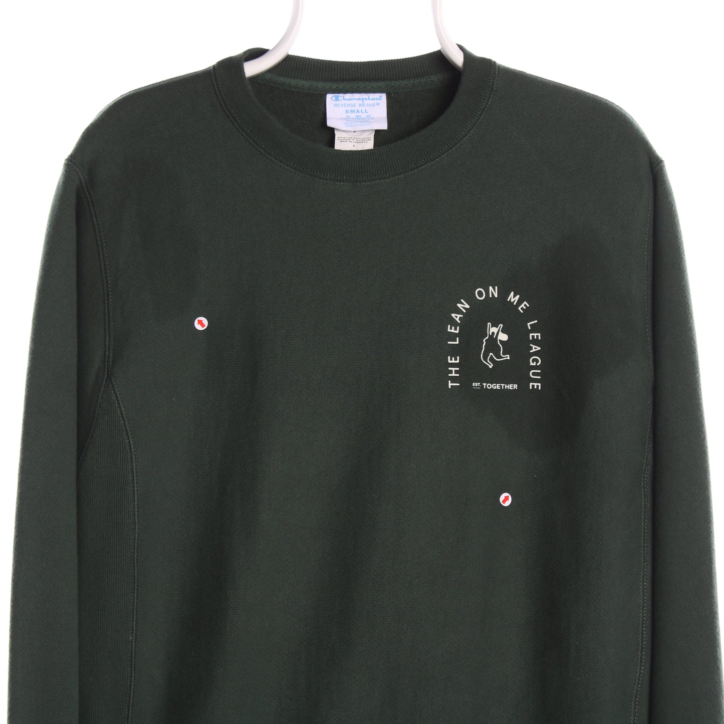 Womens UK Size S Champion Green Pullover Sweatshirt