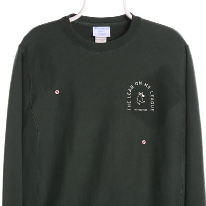 Womens UK Size S Champion Green Pullover Sweatshirt