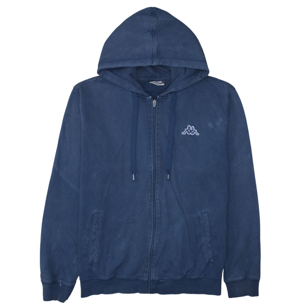 Mens UK Size XL Kappa Blue Full Zip Hoodie