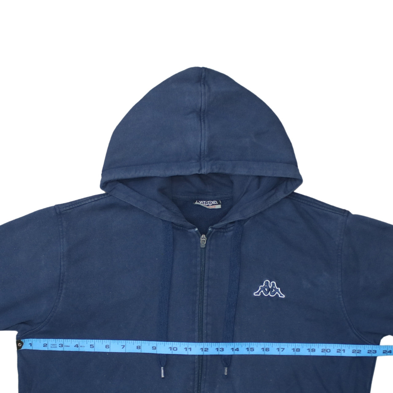 Mens UK Size XL Kappa Blue Full Zip Hoodie