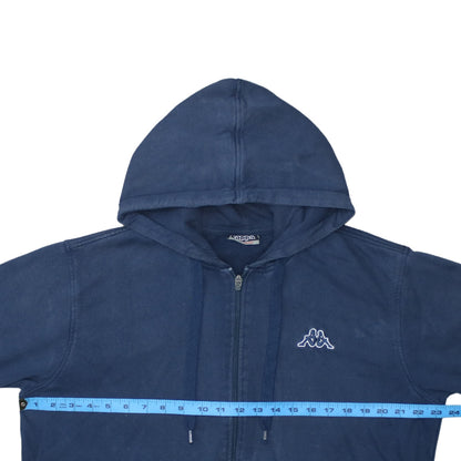 Mens UK Size XL Kappa Blue Full Zip Hoodie