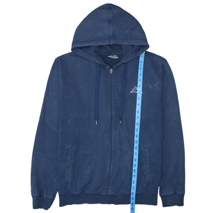 Mens UK Size XL Kappa Blue Full Zip Hoodie