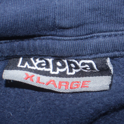 Mens UK Size XL Kappa Blue Full Zip Hoodie