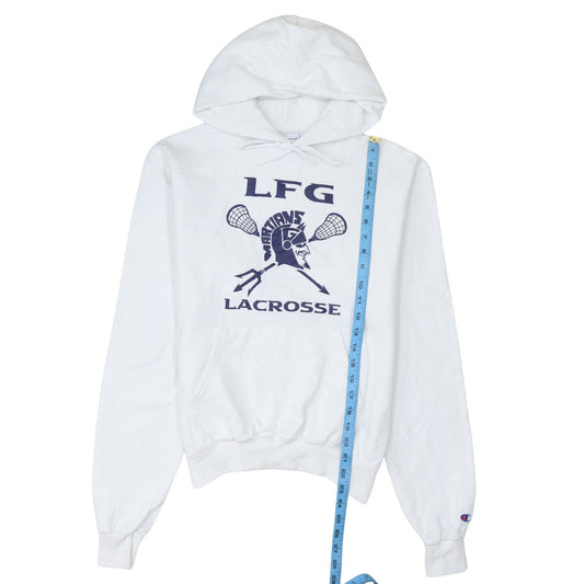 Mens UK Size S Champion White Pullover Hoodie