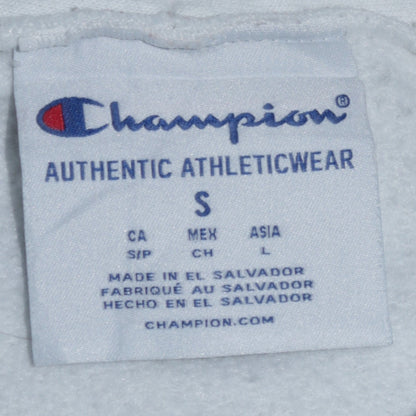 Mens UK Size S Champion White Pullover Hoodie