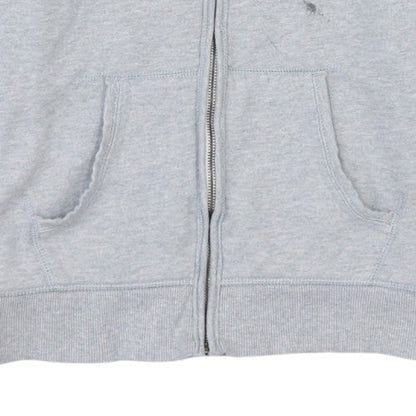 Mens UK Size L Hilfiger Denim Grey Full Zip Hoodie