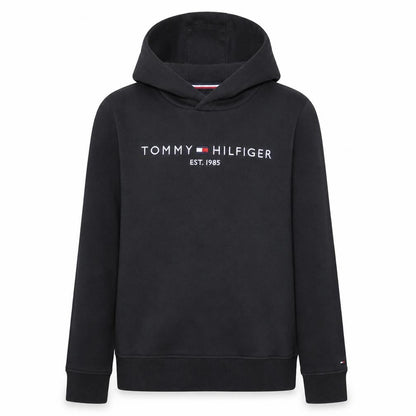 Boys UK Size 164 Tommy Hilfiger Black Pullover Hoodie