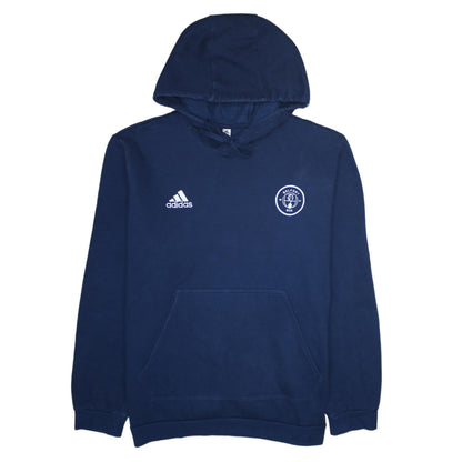 Mens UK Size L adidas Blue Pullover Hoodie