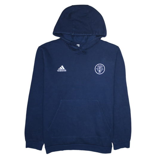 Mens UK Size L adidas Blue Pullover Hoodie