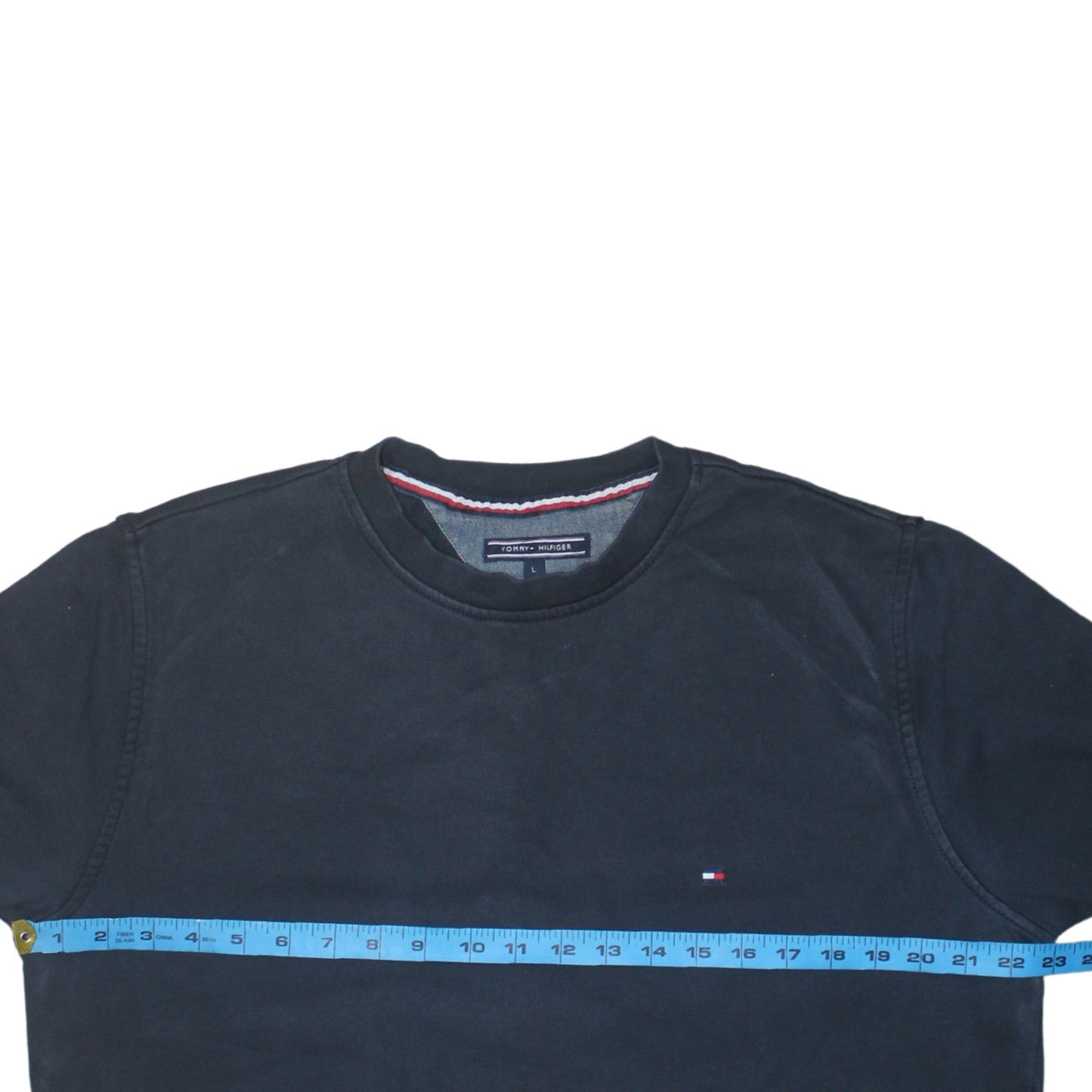 Mens UK Size L Tommy Hilfiger Black Pullover Sweatshirt