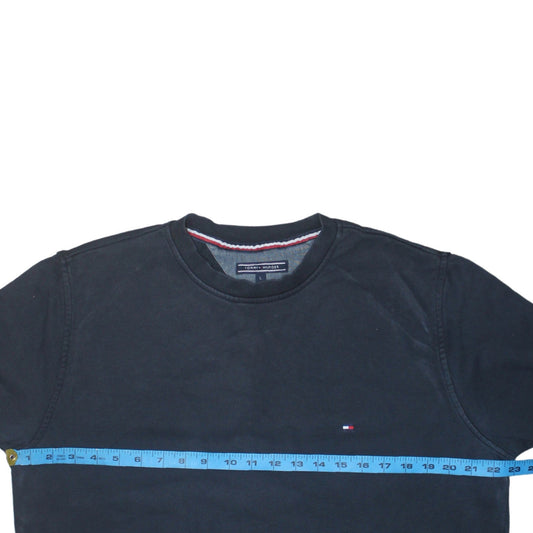 Mens UK Size L Tommy Hilfiger Black Pullover Sweatshirt