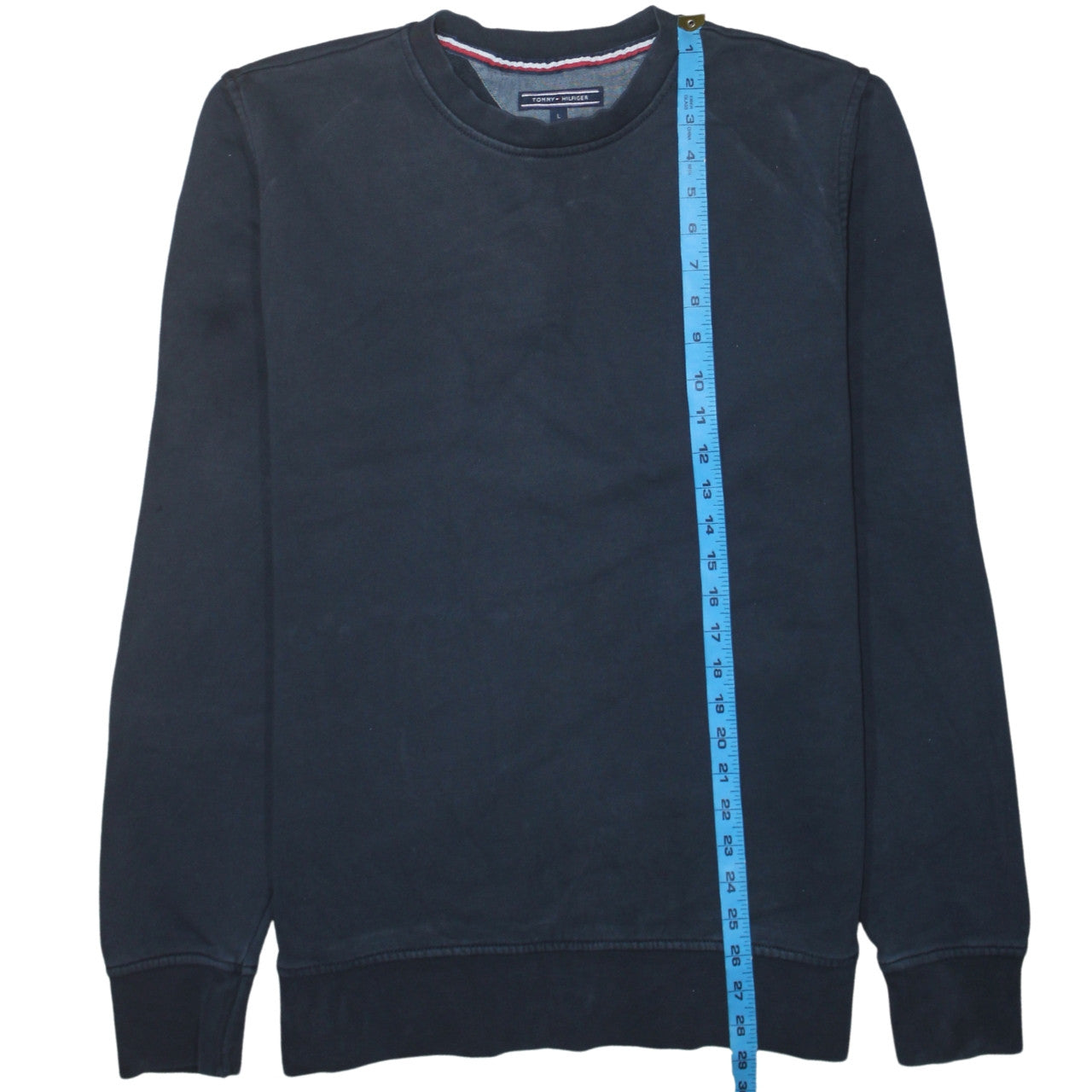 Mens UK Size L Tommy Hilfiger Black Pullover Sweatshirt