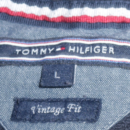 Mens UK Size L Tommy Hilfiger Black Pullover Sweatshirt
