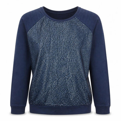 Womens UK Size L Hilfiger Denim Blue Pullover Sweatshirt