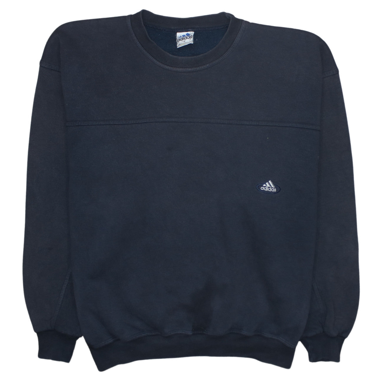 Mens UK Size M adidas Blue Pullover Sweatshirt