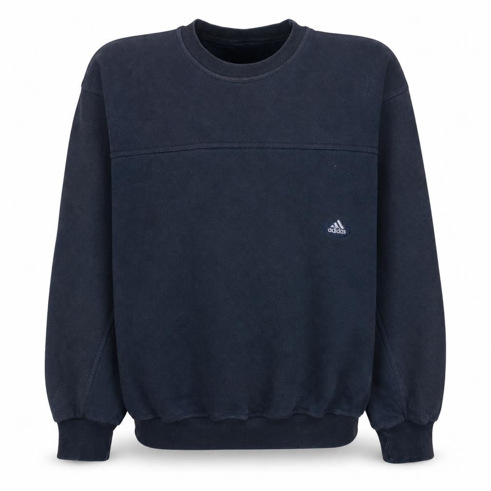 Mens UK Size M adidas Blue Pullover Sweatshirt