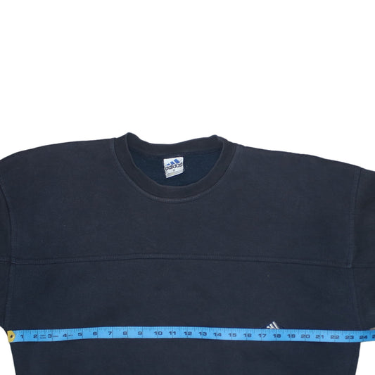 Mens UK Size M adidas Blue Pullover Sweatshirt
