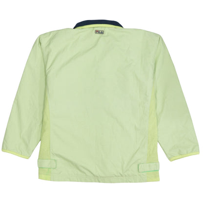 Fila Boys Green 1/4 Zip Lightweight Windbreaker Jacket 2 Years