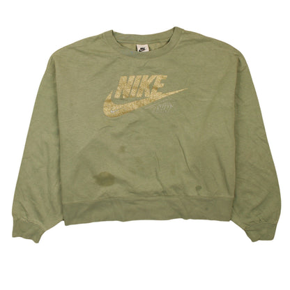 Womens UK Size 2XL Nike Green Pullover Sweatshirt