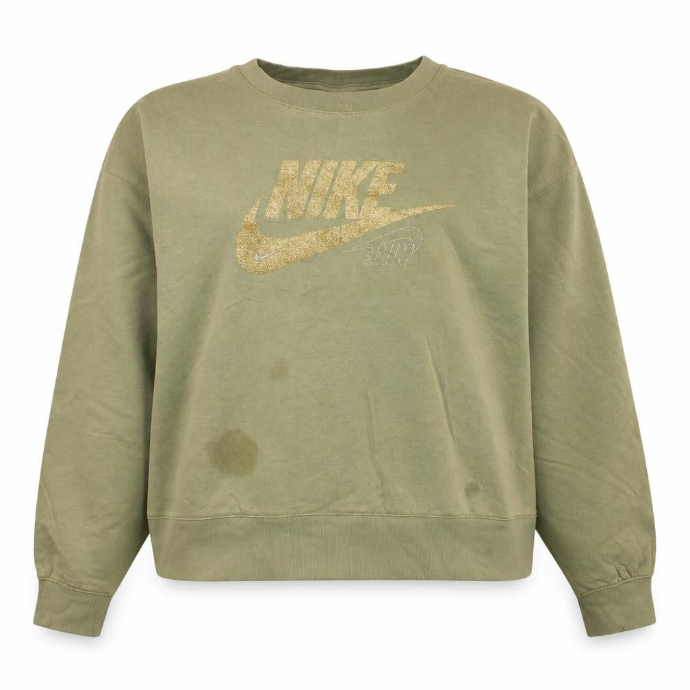 Womens UK Size 2XL Nike Green Pullover Sweatshirt