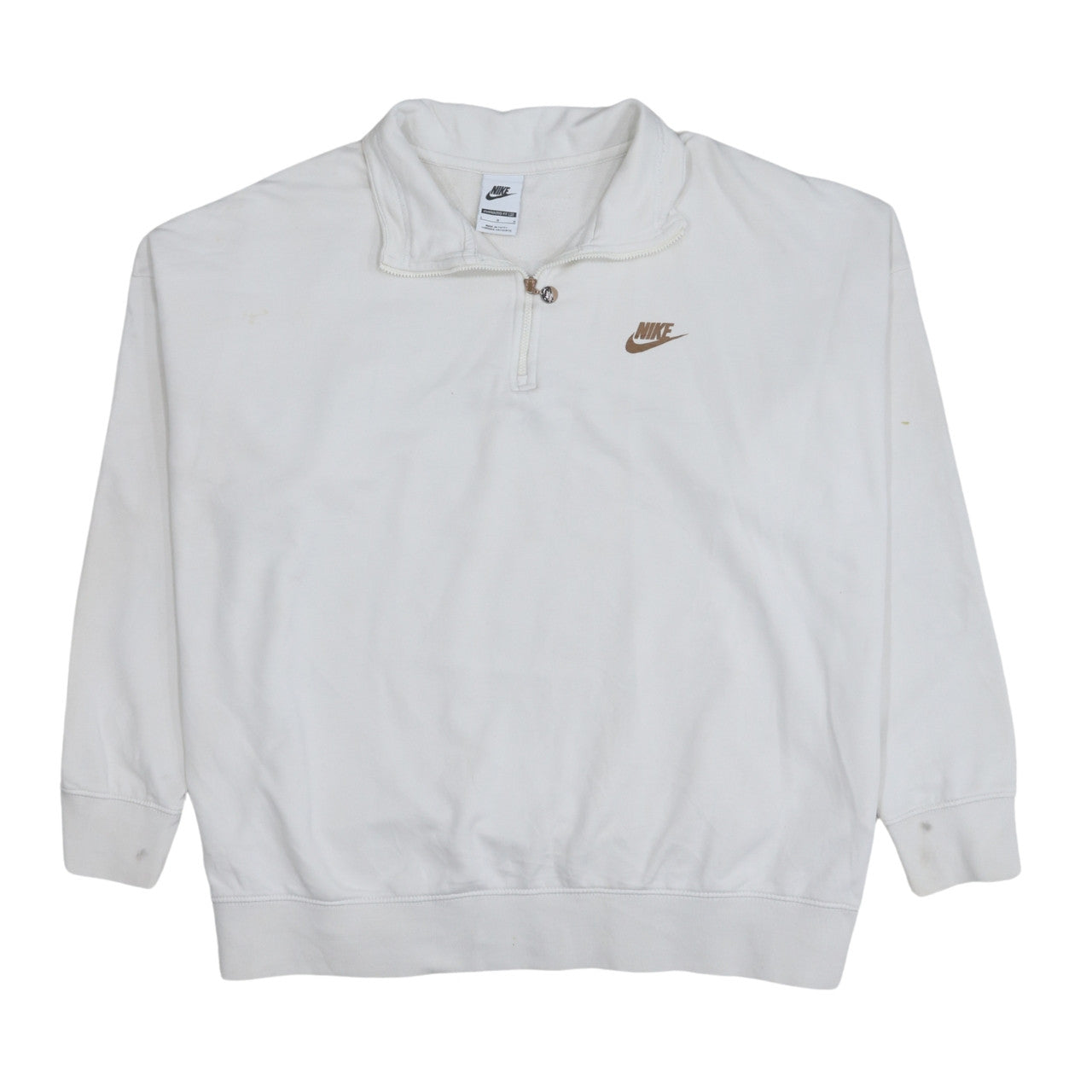Womens UK Size L Nike White Pullover Sweatshirt