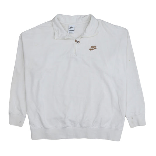 Womens UK Size L Nike White Pullover Sweatshirt