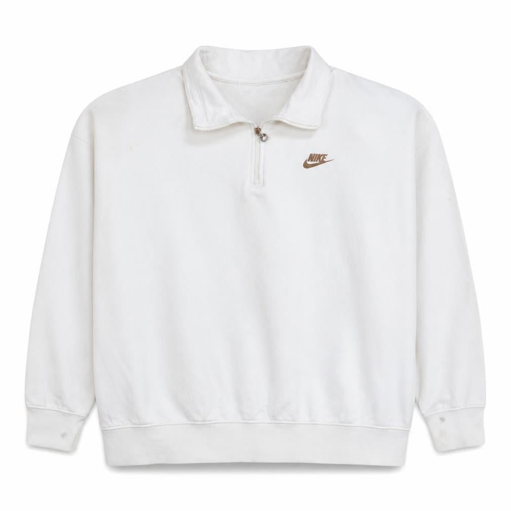 Womens UK Size L Nike White Pullover Sweatshirt