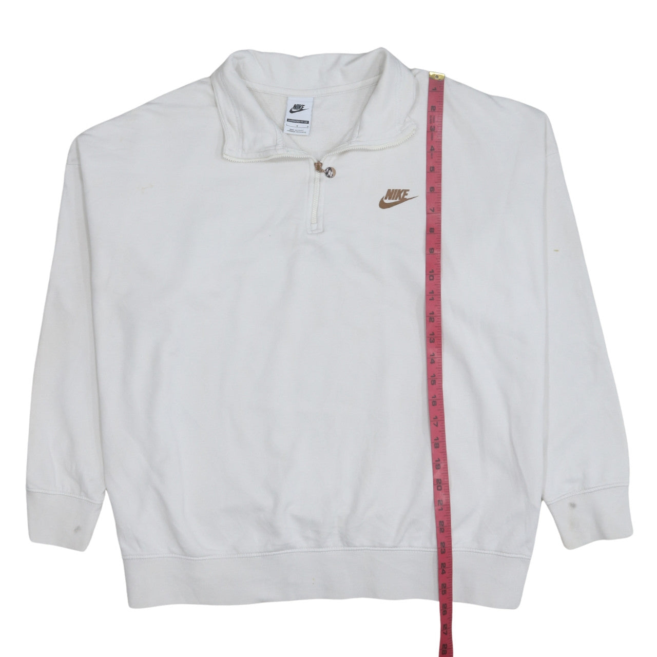 Womens UK Size L Nike White Pullover Sweatshirt