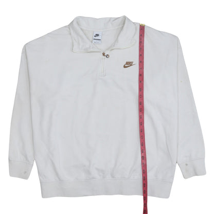 Womens UK Size L Nike White Pullover Sweatshirt