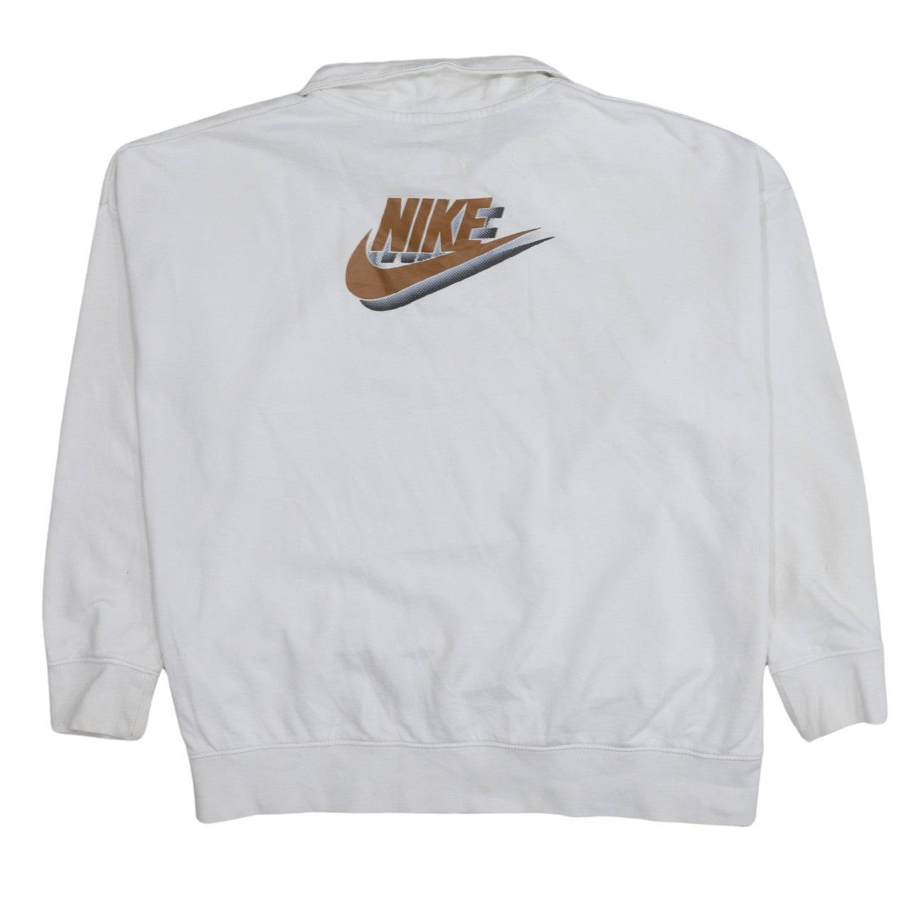 Womens UK Size L Nike White Pullover Sweatshirt