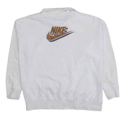Womens UK Size L Nike White Pullover Sweatshirt