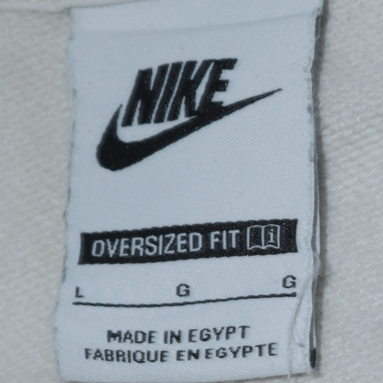 Womens UK Size L Nike White Pullover Sweatshirt